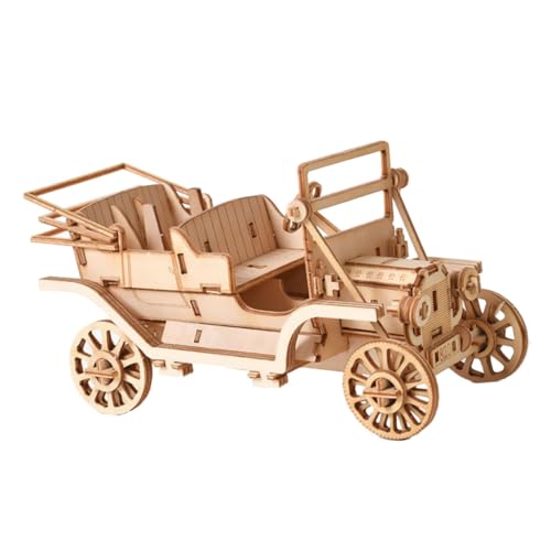 VICASKY 1 Satz mechanische Rätsel Modelleisenbahn Holz Spielzeug Züge Mikrorätsel Zug Holzpuzzles für Kinder 3D-Puzzles für Kinder Miniatur Modellauto Eltern-Kind Hölzern von VICASKY