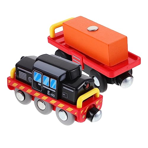 VICASKY 1 Satz Spielzeugzug für Transportfahrzeug mit Bunten Ladewagen Kompatibel mit für Jungen und Fördert Farberkennung und Hand Auge Koordination von VICASKY