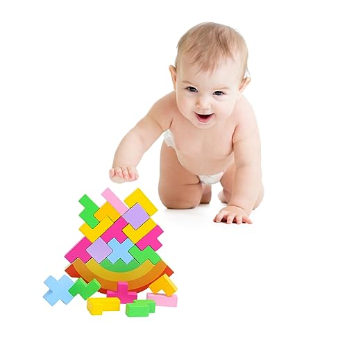 VICASKY 1 Satz Stapelblock für balanciersteine für für kinderspielzeug holzspielzeug Toys pädagogisches stapeln Bambus VICASKY 1 Satz Stapelblock für balanciersteine für für kinderspielzeug holzspielzeug Toys pädagogisches stapeln Bambus von VICASKY