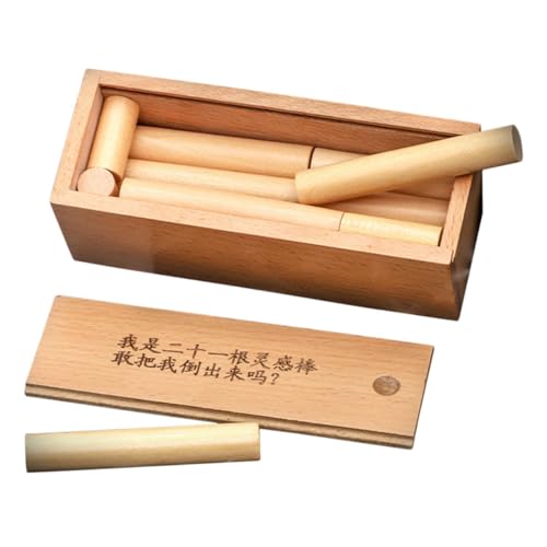 VICASKY 1 Satz Stick Untie Spiel Babyschlüssel Kleinkinder Gehirn Planke Werkzeug Hände Maschine Tablette Puzzle Klebrig Glocke Zappeln Mini Stengel Stuffer Einzigartig Buche von VICASKY