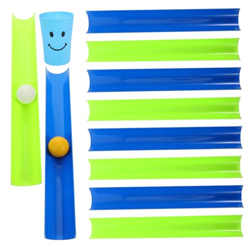 VICASKY 1 Satz Teamwork Spiele für Geburtstagsfeiern Teiliges Pipeline Challenge Kit mit Ball Becher und Mehr Fördert Zusammenarbeit und Balance Training für Teambuilding Aktivitäten von VICASKY