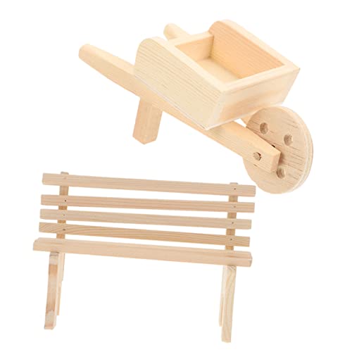VICASKY 1 Satz Teiliges mit Mini Bank und Mini Einkaufswagen für Puppenhaus Dekoration Realistische Spielzeuge für Kinderzimmer und Mikro Landschaften VICASKY 1 Satz Teiliges mit Mini Bank und Mini Einkaufswagen für Puppenhaus Dekoration Realistische Spielzeuge für Kinderzimmer und Mikro Landschaften von VICASKY