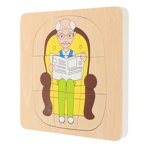 VICASKY 1 Satz Tier- Und Pflanzenpuzzle Puzzles Aus Holz Holzrätsel Kinderspielzeug Aus Holz Cartoon-rätsel Frühpädagogisches -Matching-Spiel Rätsel Für Hölzern VICASKY 1 Satz Tier- Und Pflanzenpuzzle Puzzles Aus Holz Holzrätsel Kinderspielzeug Aus Holz Cartoon-rätsel Frühpädagogisches -Matching-Spiel Rätsel Für Hölzern von VICASKY