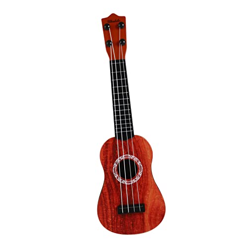 VICASKY Mini-Ukulele Für Kinder – Kunststoff Mit Palisandermaserung Musikinstrumenten-Set Anfängerspielzeug Dekoratives Spielzeug Für Zu Hause von VICASKY