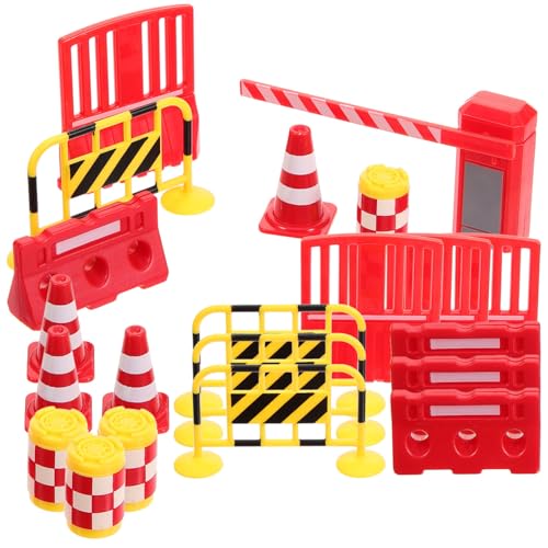 VICASKY 1 Satz Verkehrszeichen Spielset Teiliges mit Realistischen Straßenverkehrsschildern für Jahren Lernspielzeug Verkehrserziehung und Kreativität von VICASKY