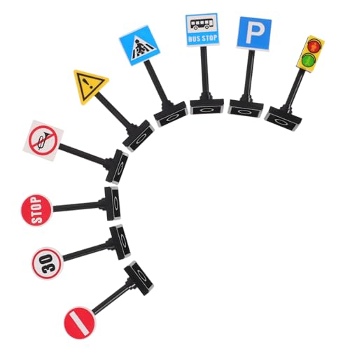 VICASKY 1 Satz Verkehrszeichen- Straßenschilder Playset Ampelsignal Ziegel Spielzeugeisenbahn Bahnübergangssignal -verkehrszeichen -straßenschilder Abs VICASKY 1 Satz Verkehrszeichen- Straßenschilder Playset Ampelsignal Ziegel Spielzeugeisenbahn Bahnübergangssignal -verkehrszeichen -straßenschilder Abs von VICASKY