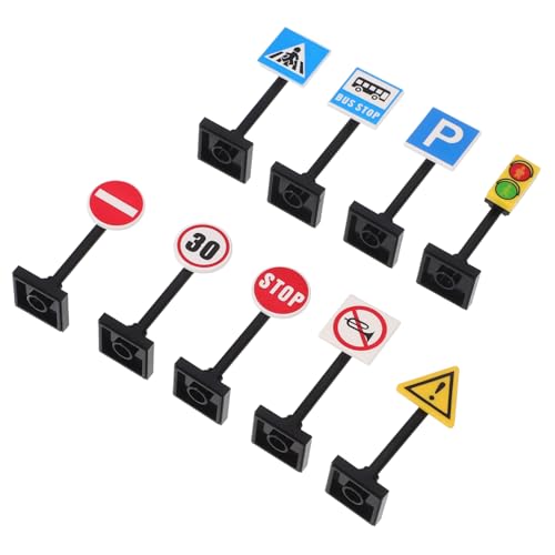 VICASKY Miniatur-ampel- Und Schilder-Set Zum Spielen Pädagogisches Lernspielzeug Für Kleinkinder Bausteine VICASKY Miniatur-ampel- Und Schilder-Set Zum Spielen Pädagogisches Lernspielzeug Für Kleinkinder Bausteine von VICASKY