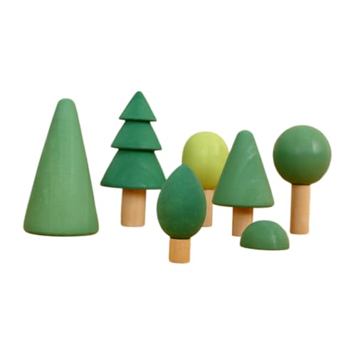 VICASKY Kräftige Farben Und Einfaches Stapeln – 1 Satz Holzbausteine Stapelspielzeug Für Kinder Sicher Für Den Kindertag von VICASKY