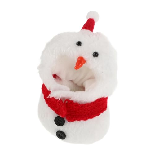 VICASKY Weihnachts-schneemann-kostüm-Set 1 Set Mit Kleiner Schneemann-Kleidung Mütze Und Schal Bastel-Miniatur-Puppen-Outfit von VICASKY