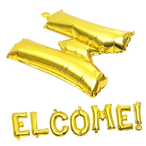 VICASKY 16 Willkommensbrief-luftballons Für Schulpartys Urlaubsballons Party-ballon-dekorationsset von VICASKY