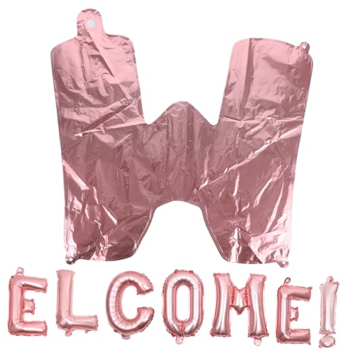 VICASKY 1 Satz Willkommen im Ballon Party Helium Ballonbogen-Kit luftballons erste schultag balons dekoration Fröhliche Willkommensballons dekorative Folienballons Aluminiumfolie Rose Gold VICASKY 1 Satz Willkommen im Ballon Party Helium Ballonbogen-Kit luftballons erste schultag balons dekoration Fröhliche Willkommensballons dekorative Folienballons Aluminiumfolie Rose Gold von VICASKY