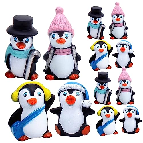 VICASKY 1 Satz Winter-pinguin-ornament Figur Positiver Pinguin Pinguin Weihnachtsschmuck Raumdeko Sammlerstücke Toy Miniatur-pinguin-statue Mikro-pinguin-statue Vinyl 12 Stück VICASKY 1 Satz Winter-pinguin-ornament Figur Positiver Pinguin Pinguin Weihnachtsschmuck Raumdeko Sammlerstücke Toy Miniatur-pinguin-statue Mikro-pinguin-statue Vinyl 12 Stück von VICASKY