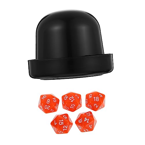 VICASKY 1 Satz Würfelbecher Requisiten Für Würfelspiele Lustiges Würfelspielzeug Würfelhalter Würfel Requisiten Würfelspiel Würfel Stütze Würfel Halter Black Acryl von VICASKY