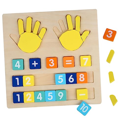 VICASKY 1 Satz Intelligenzentwicklungsspielzeug Mathe Lernspielzeug mathematisches Spielzeug Spielzeuge Zahl Mathe Spielzeug Mathe-Lernspielzeug aus Holz hölzern Lehrmittel Zähler von VICASKY