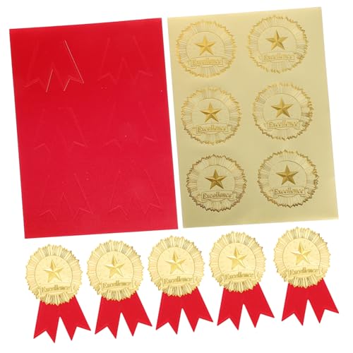 VICASKY Aufkleber Set Selbstklebende Siegelaufkleber Für Diplome Prägeaufkleber 1 Set Siegelaufkleber von VICASKY
