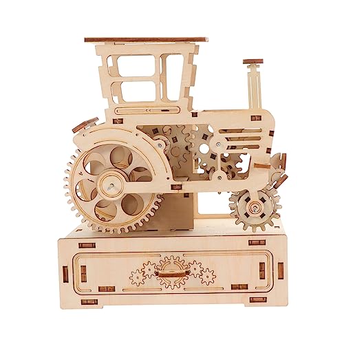 VICASKY 1 Satz Zusammengebautes Holzmodell 3D Puzzle bastelzeug für Craft Teen Fantasie zum Zusammenbauen von Holzmodellen DIY Lernspielzeug Rostfreier Stahl Brown von VICASKY
