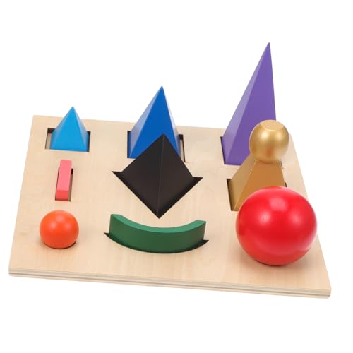 VICASKY 1 Satz kognitiver Baustein für kinderspielzeug Motorikspielzeug kinderspielsachen holzrätsel Holzbaustein Grammatiksymbol Sprachlernspielzeug hölzern von VICASKY