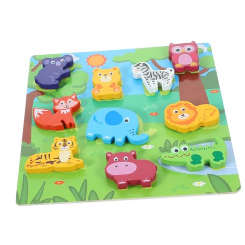 VICASKY 1satz Holz Puzzle Spielzeug Für Kleinkinder Lernspielzeug Für Frühes Lernen Fördert Formen Farben Und Kreativität Geeignet Für Jahren von VICASKY