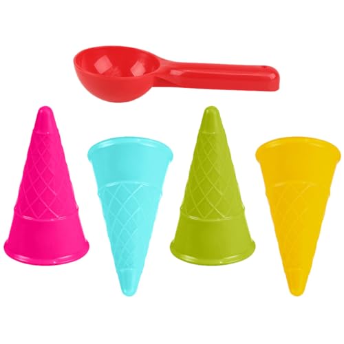 VICASKY Kinder-strandspielzeug-Set Eistüte-Form Sandlöffel Bagger Für Kinder Am Strand Spielzeit VICASKY Kinder-strandspielzeug-Set Eistüte-Form Sandlöffel Bagger Für Kinder Am Strand Spielzeit von VICASKY
