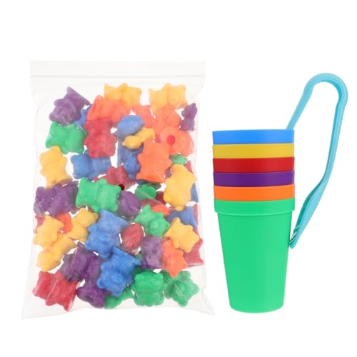 VICASKY 1 Satz zählen bastelset basteln für Crafts for Lustiges kreatives Kinderspielzeug frühes pädagogisches Plastik Colorful von VICASKY