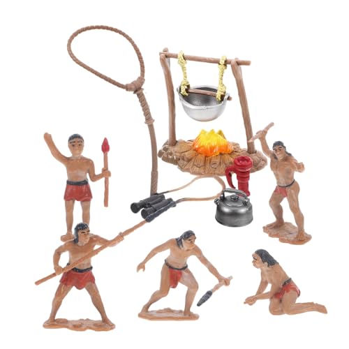 VICASKY Kleiner Urmenschen Figuren Satz für Kinder Primitives Männer Modell für Mikro Landschaftsdekoration Outdoor Camping Zubehör Tragbar und Detailliert VICASKY Kleiner Urmenschen Figuren Satz für Kinder Primitives Männer Modell für Mikro Landschaftsdekoration Outdoor Camping Zubehör Tragbar und Detailliert von VICASKY