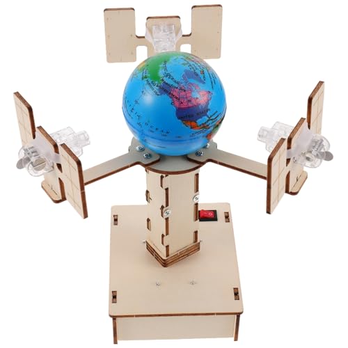VICASKY Pädagogisches Wissenschaftsspielzeug Aus Holz Zum Zusammenbauen Eines Geosynchronen Satellitenmodells Als Geburtstagsgeschenk von VICASKY