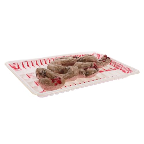 VICASKY 1 Schachtel Halloween Horror Tricky Toy Kleine Darmpuppe Prop Plastik Lunchbox für Escape Rooms und Gruseldekoration Leicht Robust Realistisch Gestaltetes Organ für Halloween von VICASKY