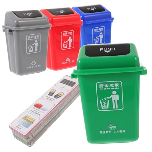 VICASKY 1satz Kids Garbage Sorting Toy Umweltfreundliches Lernspielzeug Für Junge Mädchen Zur Abfalltrennung Kreatives Early Education Spiel Für Drinnen Fördert Materialerkennung Und von VICASKY