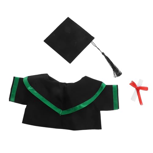 VICASKY 1 Set Abschlussbär-kostüm, Plüschtier-Outfit Mit Talar Und Mütze Für Kuscheltiere Zur Dekoration Der Abschlussfeier, Foto-Requisiten, 30 cm von VICASKY