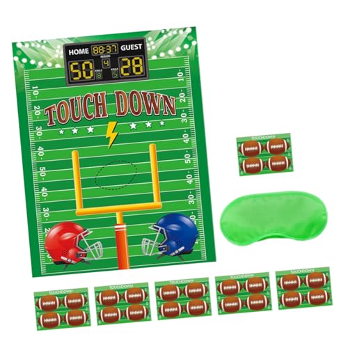 VICASKY 1 Set American Football Party Game Poster Blindfold Und Aufkleber Sport Birthday Party Supplies Rugby Game -positionierungsabziehbilder VICASKY 1 Set American Football Party Game Poster Blindfold Und Aufkleber Sport Birthday Party Supplies Rugby Game -positionierungsabziehbilder von VICASKY