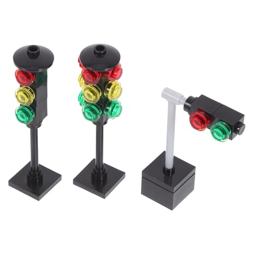 VICASKY 1 Set Ampel Ampel Zum Lernen Ampel Landschaft Ampel Deko Ampel Für Sandtisch Schwarz Abs von VICASKY