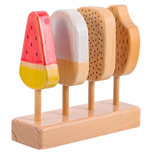 VICASKY Einzigartiges Eiscreme-holzspielzeug Für Kinder Eiscreme-Set Aus Holz Für Rollenspiele Dekoratives Und Pädagogisches Spielzeug VICASKY Einzigartiges Eiscreme-holzspielzeug Für Kinder Eiscreme-Set Aus Holz Für Rollenspiele Dekoratives Und Pädagogisches Spielzeug von VICASKY