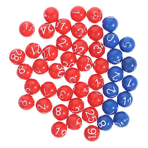 VICASKY 1satz Bunte Lotto Und Bingo-Kugeln Für Spiele Und Veranstaltungen Mit Nummerierten Für Gewinnspiele Und Unterhaltung von VICASKY