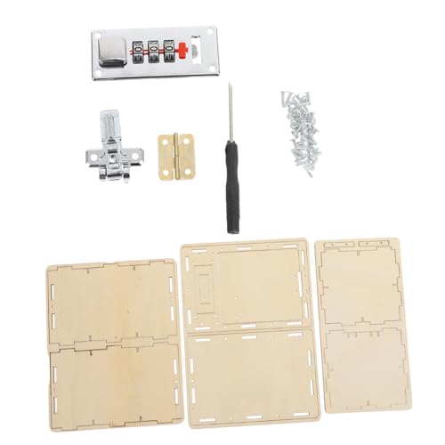 VICASKY 1 Set DIY Passwort Koffer Kinderpuzzles Kinderpuzzles Lockbox DIY Herstellungsmaterial Lernwerkzeug Für Lockbox Herstellungsmaterial Lockbox Herstellungswerkzeug von VICASKY