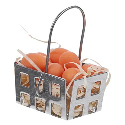 VICASKY 1 Set Ei Miniatur Eierkorb Küche Miniatur Eier Dekore Mini Eier Modelle Miniatur Dekore Mini Dekore Mini Requisiten Miniatur Modell Dekore Simuliertes Korb Kit von VICASKY