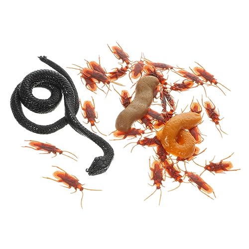VICASKY 1 Set Fake Poop, Realistisches Poop, Gefälschte Kakerlaken, Schlangen-Requisite, Halloween-streichspielzeug VICASKY 1 Set Fake Poop, Realistisches Poop, Gefälschte Kakerlaken, Schlangen-Requisite, Halloween-streichspielzeug von VICASKY