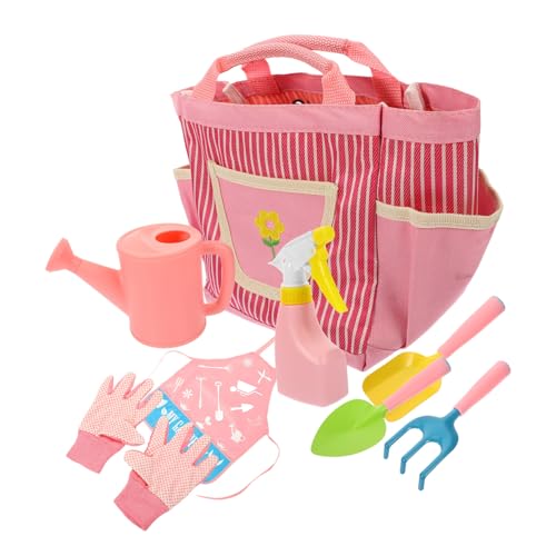VICASKY 1 Set Gartenwerkzeug Set Hinterhof Werkzeuge Kinderschaufel Kleine Gärtner Kleinkinder Kelle Spielhandschuhe Rechen Kanne Bewässerung Funktionaler Erster Bagger von VICASKY