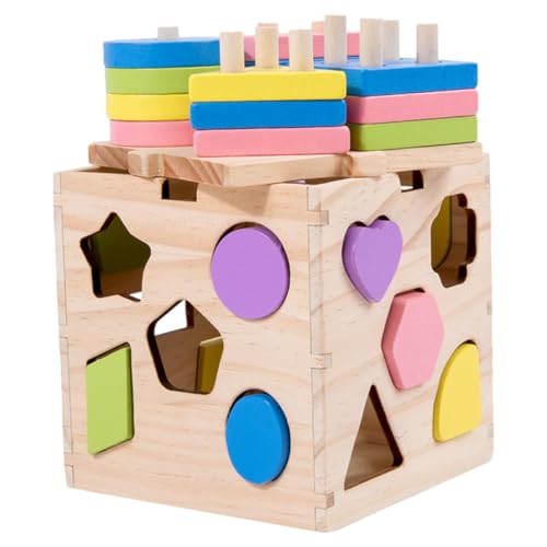 VICASKY 1 Set Geometrische Formen Sortierbox Für Lustiges Kompaktes Holzspielzeug Zur Der Sensorischen Fähigkeiten Und Frühkindlichen Entwicklung VICASKY 1 Set Geometrische Formen Sortierbox Für Lustiges Kompaktes Holzspielzeug Zur Der Sensorischen Fähigkeiten Und Frühkindlichen Entwicklung von VICASKY