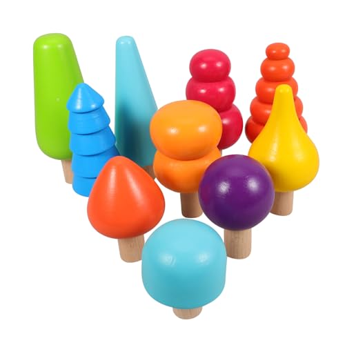 VICASKY 10pcs Holz Set Sensorischen Spielzeug Für Kleinkinder Baby Spielzeug Pädagogisches Spielzeug von VICASKY