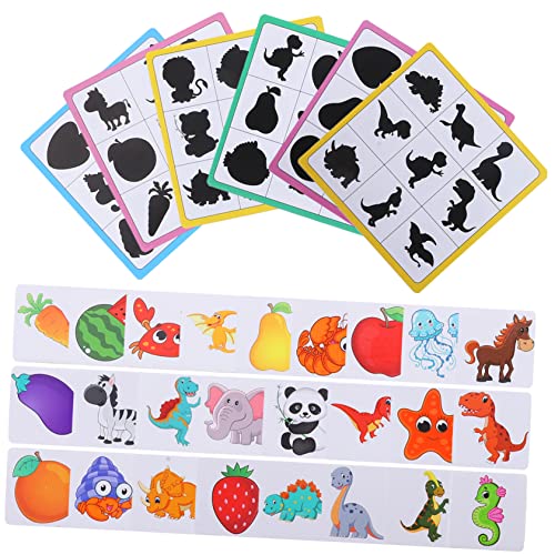 VICASKY 1 Set Holzblock Bausteine ​​Puzzles Passende Blöcke Puzzle Holzpuzzle Form Kognitives Pädagogisches Kinderspielzeug Holzpuzzle Bunt von VICASKY