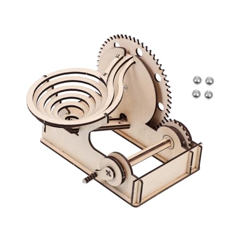VICASKY 1 Set Holzpuzzle Puzzles Laufkette Modell 3D Laufpuzzle Holzlaufpuzzle Murmelbahnpuzzle Perlenlabyrinth Spielzeugpuzzle Murmelbahn 3D Puzzle Lernspielzeug Eisen von VICASKY