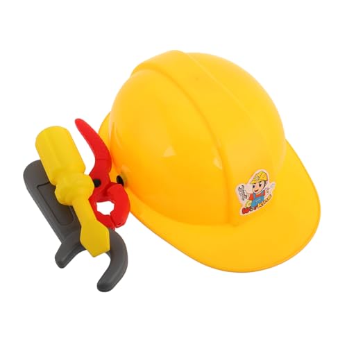 VICASKY 1satz Spielwerkzeug Für Junge Mädchen Enthält Bauhelm Schraubendreher Und Schraubenschlüssel Rollenspielspielzeug Für Kreative Bauprojekte Und Lernspiele von VICASKY