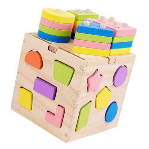 VICASKY Lustiges Form-zuordnungsspiel Für Kinder Sensorisches Babyspielzeug Pädagogisches Spielzeugset Für Kleinkinder Hand-Auge-koordination Und Motorik von VICASKY