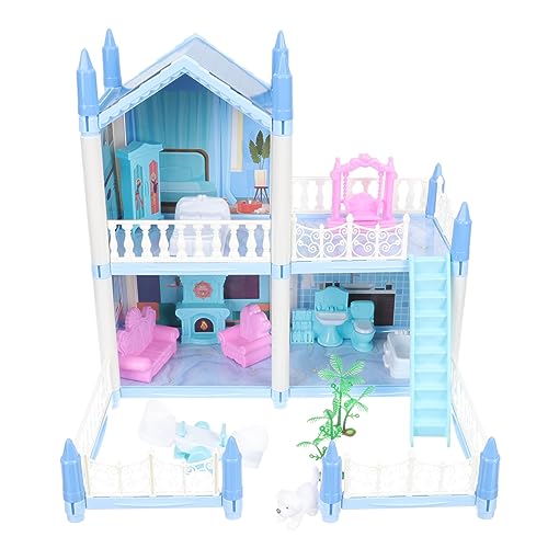 VICASKY 1 Set Märchenschloss Modellbausatz Minihaus Modellhaus Kinderpuzzle Hausbausatz Für Spielzeughaus Minispielzeug Winzige Häuser Kleines Kinderpuzzle Kinderspielzeug von VICASKY