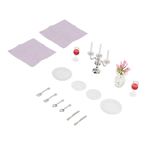 VICASKY 1 Set Mini Möbel Modell Bausätze Dekorationsgegenstände Puppenhaus Spiele Lebensmittel Mini Modell Mini Zubehör Miniatur Szenenmodell Miniatur Küchenmöbel von VICASKY