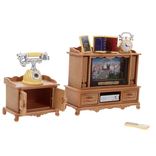 VICASKY 1 Set Mini Puppe Möbel Möbel Modell Mini Fernsehen Kunststoff VICASKY 1 Set Mini Puppe Möbel Möbel Modell Mini Fernsehen Kunststoff von VICASKY