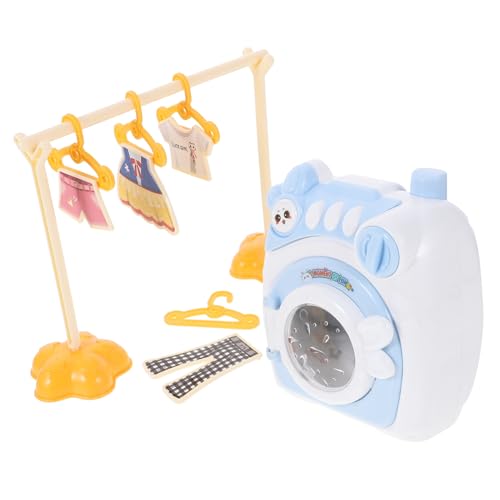 VICASKY 1 Set Mini Waschmaschine Kinderspielzeug Mini Kinderspielzeug Simulation Mini Rollenwaschmaschine Mini Rotationsspielzeug Mit Licht Waschmaschinenspielzeug von VICASKY