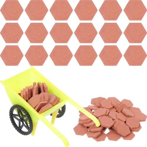 VICASKY 1 Set Mini Ziegelmauer Winzige Architektur Sandsteine Bauprojekte Bausteine Rahmenhaus Kits Taj Mahal Schaumstoffsteine ​​Für Konstruktionsbild Mauerwerk Grundplatte von VICASKY