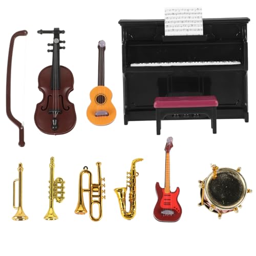 VICASKY Dollhouse Zubehör 1 Set Miniatur Musikinstrumente Für Puppenhaus Dekorative Miniaturen Für Szenenlayouts Einschließlich Klavier Und Violine Perfekt Für Kreative Spielwelten Und Sammlungen VICASKY Dollhouse Zubehör 1 Set Miniatur Musikinstrumente Für Puppenhaus Dekorative Miniaturen Für Szenenlayouts Einschließlich Klavier Und Violine Perfekt Für Kreative Spielwelten Und Sammlungen von VICASKY