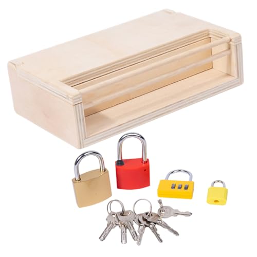 VICASKY 1 Set Montessori Holzspielzeug Für Kleinkinder Pädagogisches Schlüssel Und Schloss Lernspielzeug Für Ab 1 3 Jahren Frühes Lernen Und Motorische Fähigkeiten VICASKY 1 Set Montessori Holzspielzeug Für Kleinkinder Pädagogisches Schlüssel Und Schloss Lernspielzeug Für Ab 1 3 Jahren Frühes Lernen Und Motorische Fähigkeiten von VICASKY